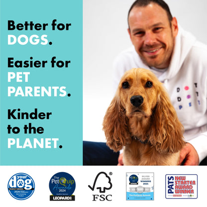 DotDotPet Mini Eco Dog Towels (10 Pack) | Compact, Absorbent & Biodegradable | Quick Clean-Ups for Paws, Drool & Dirt