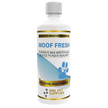 Dog Breath Freshener in Water Made in UK - Dog Teeth Cleaning Products, Plaque Remover for Teeth Dogs, Oral Care for Pets Bad Breath Control, Dental Water for Dogs, Daily Mouth Wash No Brushing Needed