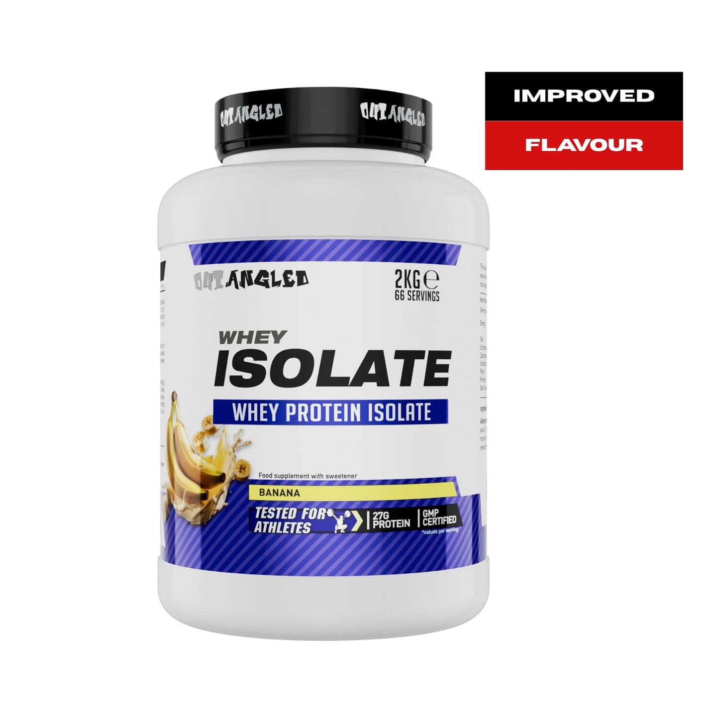 Out Angled Whey Protein Isolate 2kg 66 Servings | Whey Protein Powder for Muscle Growth and Muscle Recovery
