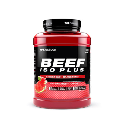 OUT ANGLED Beef Iso Plus, Beef Protein Isolate Powder, High Protein, Zero Fat and Sugar | 1.8kg 60 Servings