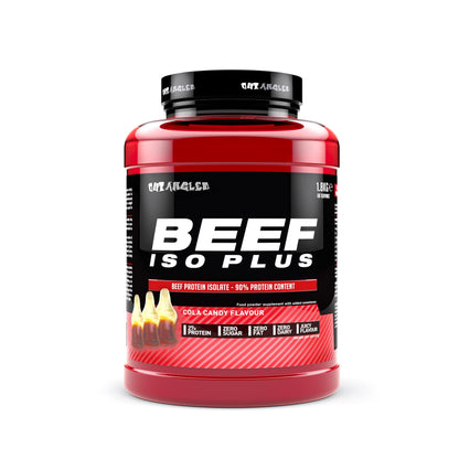 OUT ANGLED Beef Iso Plus, Beef Protein Isolate Powder, High Protein, Zero Fat and Sugar | 1.8kg 60 Servings