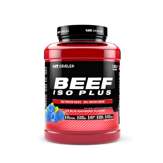 OUT ANGLED Beef Iso Plus, Beef Protein Isolate Powder, High Protein, Zero Fat and Sugar | 1.8kg 60 Servings