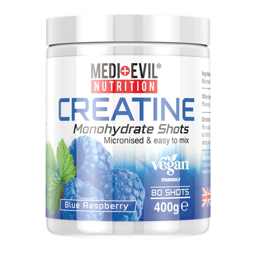 Medi-Evil Nutrition Creatine Monohydrate Shots Powder Form 400g
