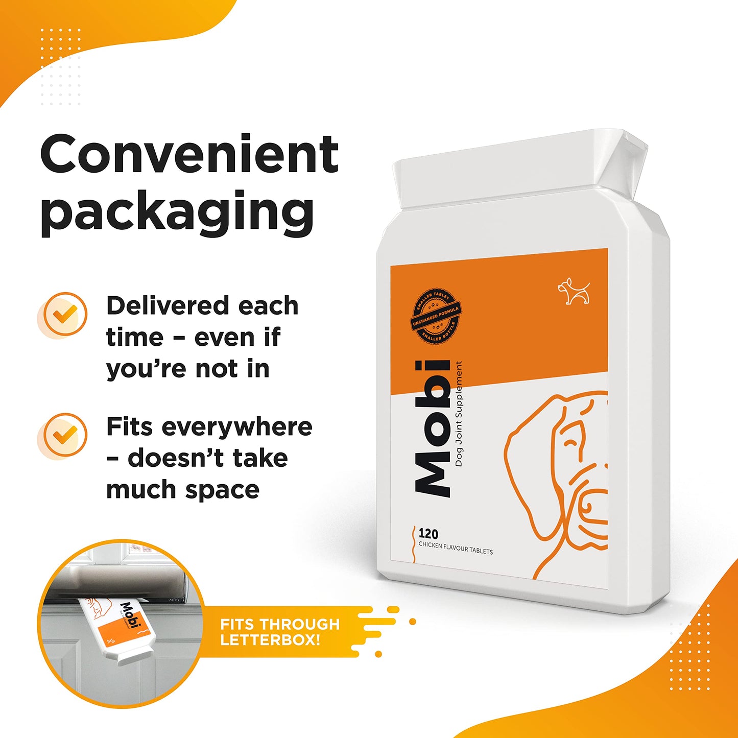 Dog's Lounge - MOBI - Hip & Joint Supplement for Dogs | Premium Advanced Glucosamine Supplement with Powerful and Natural Glucosamine, UK Made
