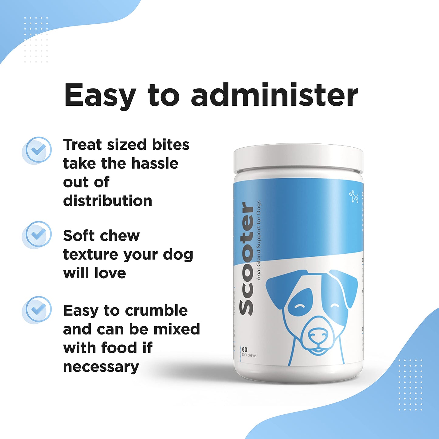 Dog's Lounge - SCOOTER - Digestive Soft Chews for Dogs