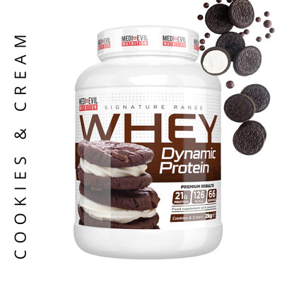 Medi-Evil Nutrition, 2kg Whey Protein Powder for Muscle Growth, Vegetarian | 66 Servings