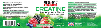 Medi-Evil Nutrition Creatine Monohydrate Powder 400g