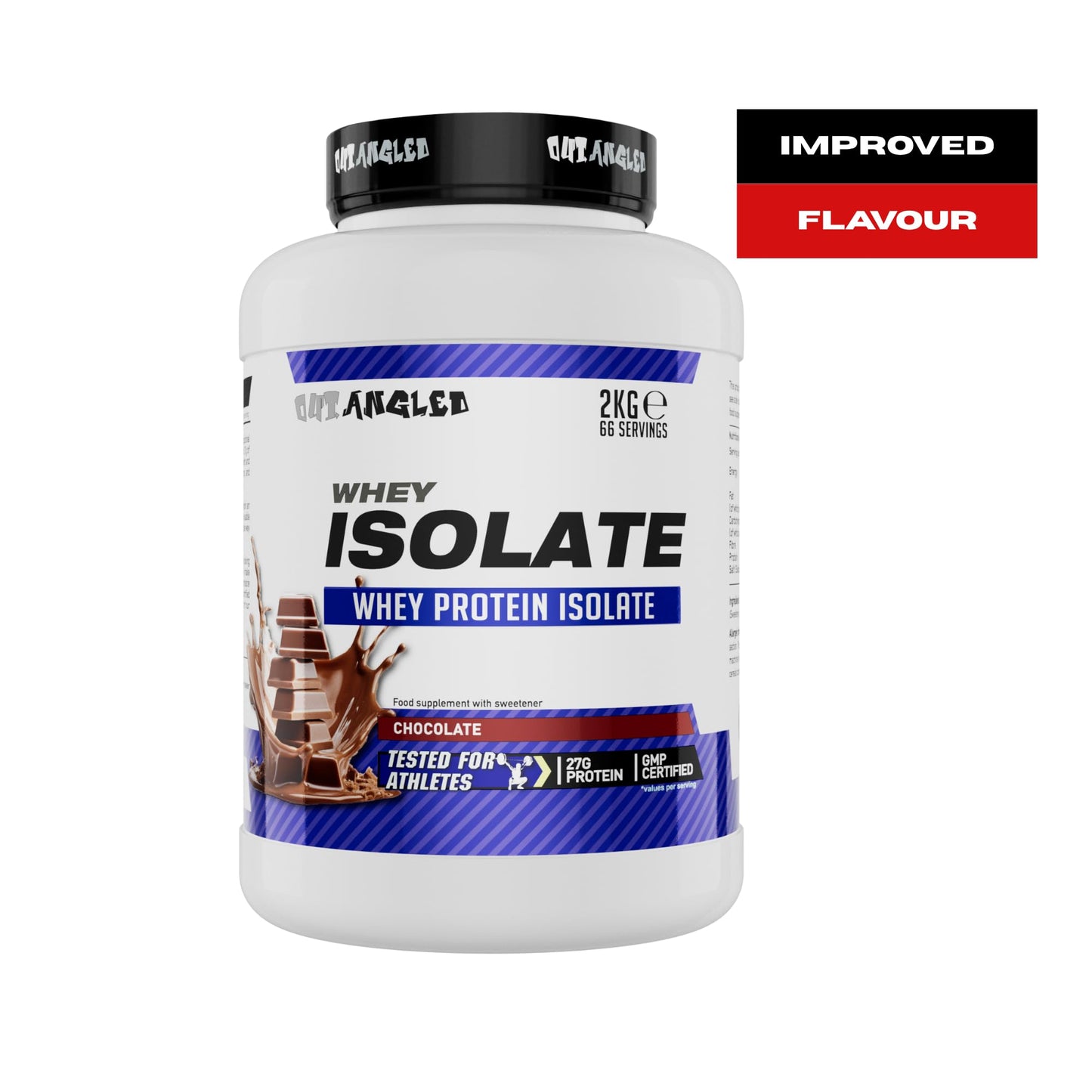 Out Angled Whey Protein Isolate 2kg 66 Servings | Whey Protein Powder for Muscle Growth and Muscle Recovery