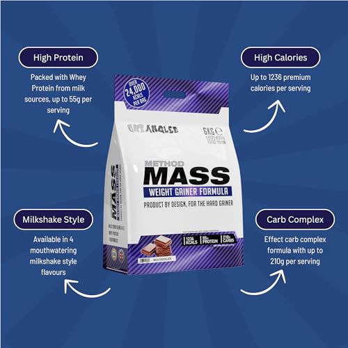 Out Angled Method Mass Gainer Powder, 6kg, 100 Scoops Whey Protein Powder