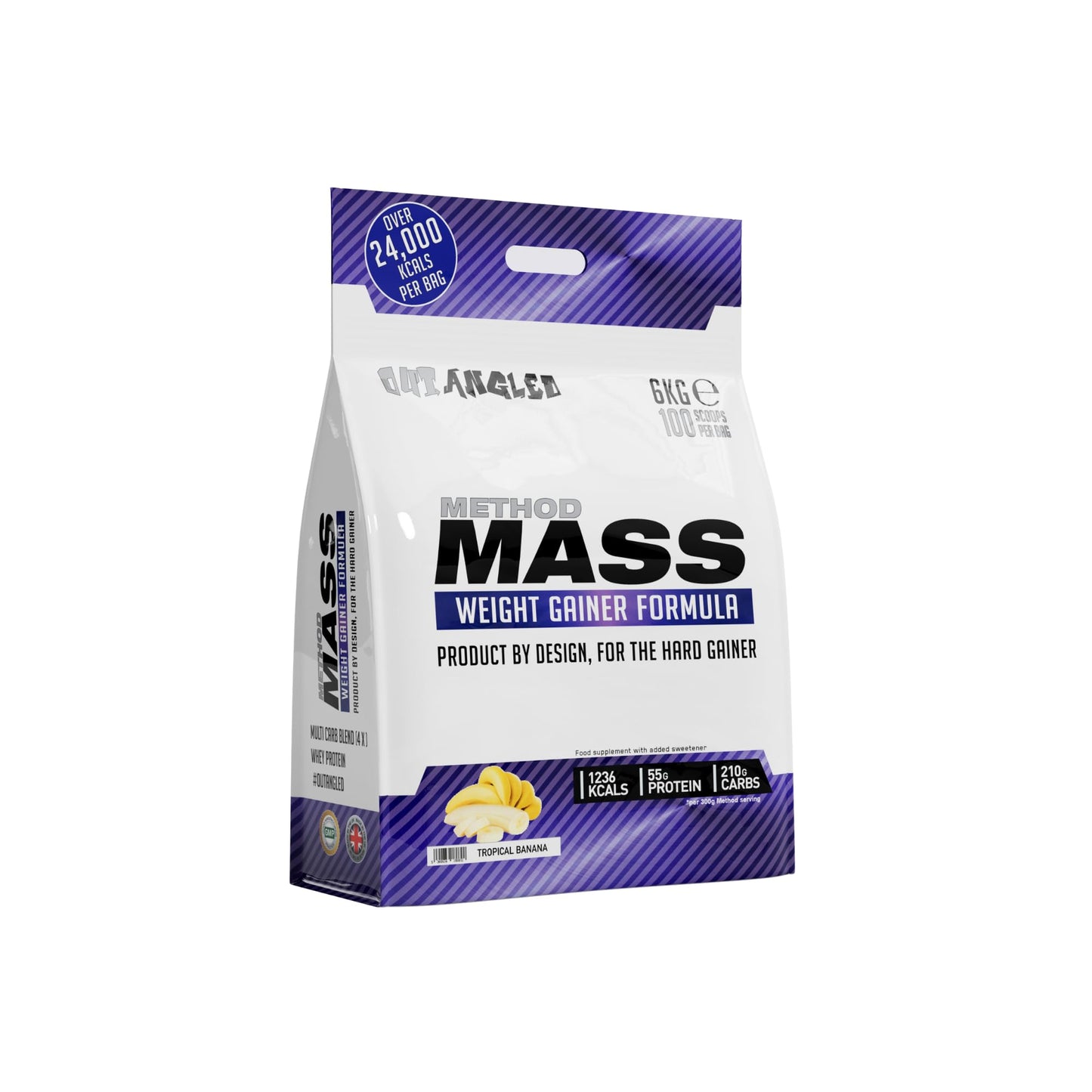 Out Angled Method Mass Gainer Powder, 6kg, 100 Scoops Whey Protein Powder