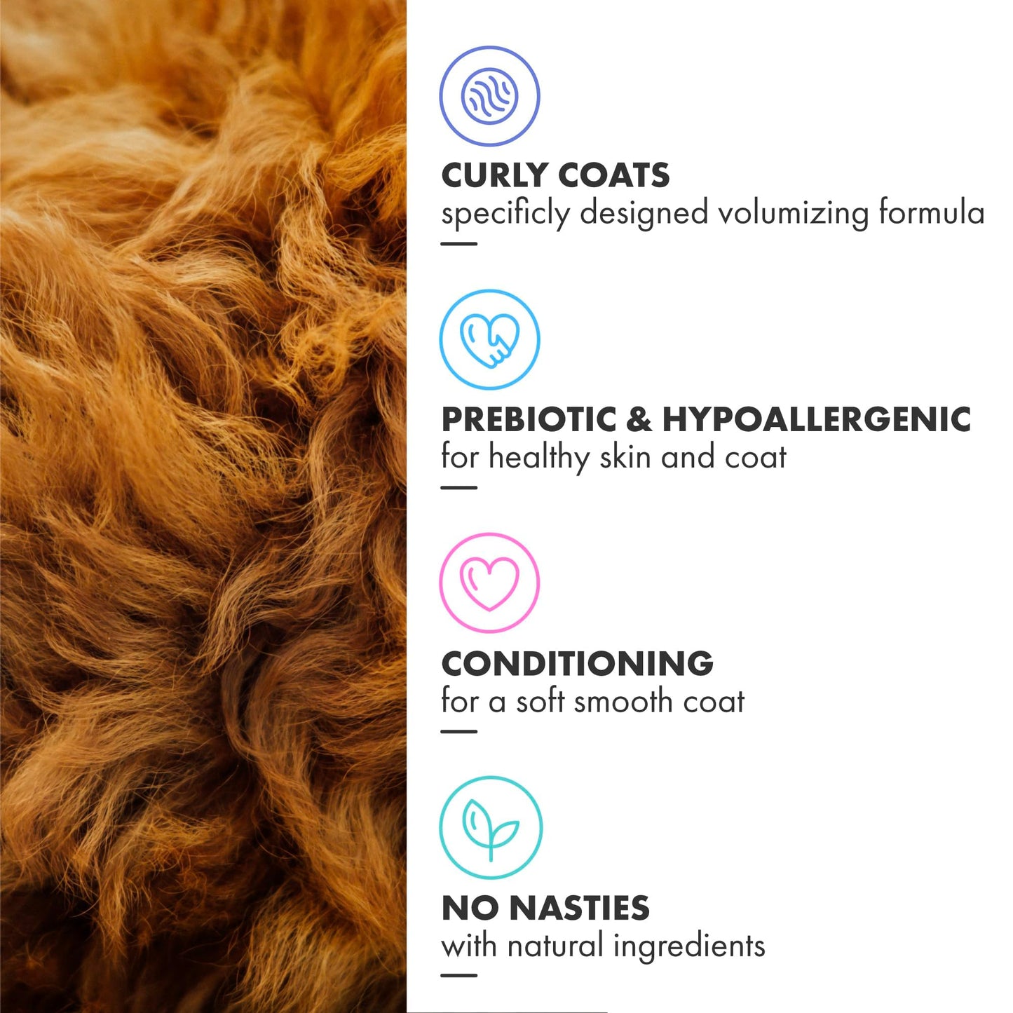 DotDotPet Conditioning Dog Shampoo - For All Breeds - Preboitic - Vegan - Sensitive Skin -