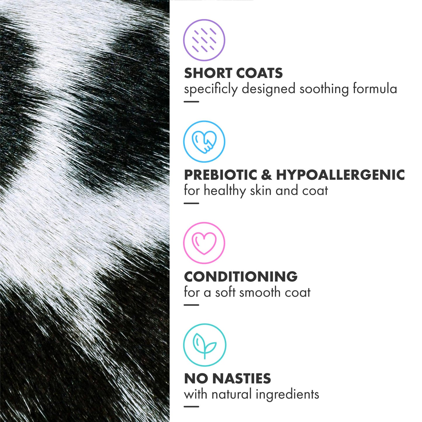 DotDotPet Conditioning Dog Shampoo - For All Breeds - Preboitic - Vegan - Sensitive Skin -