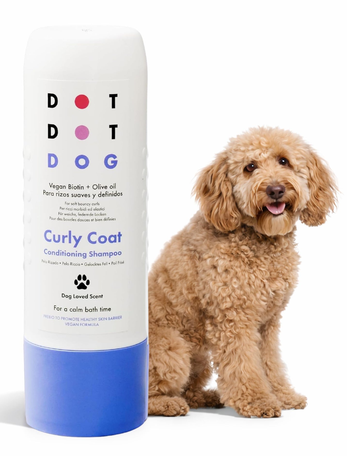 DotDotPet Conditioning Dog Shampoo - For All Breeds - Preboitic - Vegan - Sensitive Skin -