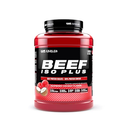 OUT ANGLED Beef Iso Plus, Beef Protein Isolate Powder, High Protein, Zero Fat and Sugar | 1.8kg 60 Servings