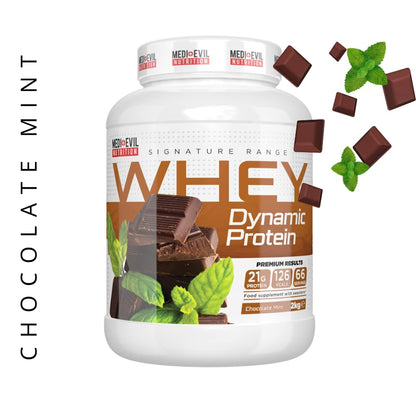 Medi-Evil Nutrition, 2kg Whey Protein Powder for Muscle Growth, Vegetarian | 66 Servings