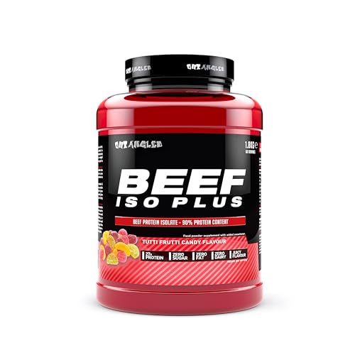 OUT ANGLED Beef Iso Plus, Beef Protein Isolate Powder, High Protein, Zero Fat and Sugar | 1.8kg 60 Servings