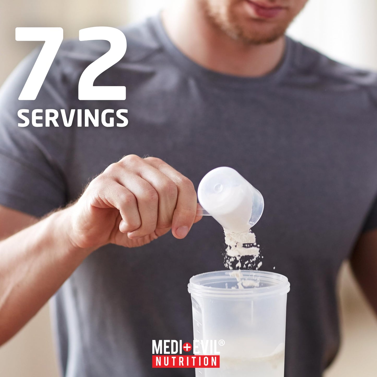 Medi Evil Nutrition Whey Protein Isolate 1.8kg – High Protein, Low Sugar, Low Carb, 99 Calories, Premium Protein Powder