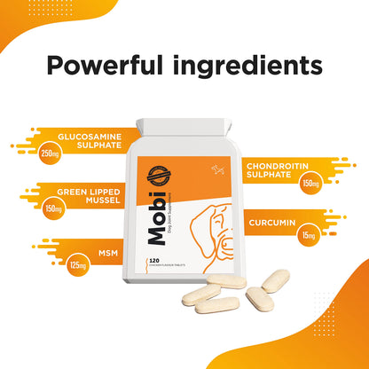 Dog's Lounge - MOBI - Hip & Joint Supplement for Dogs | Premium Advanced Glucosamine Supplement with Powerful and Natural Glucosamine, UK Made