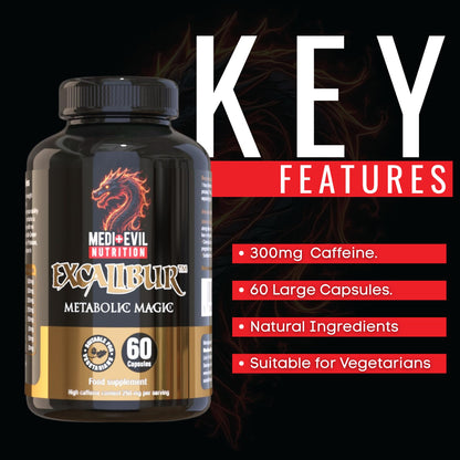Medi-Evil Nutrition Excalibur Thermogenic Weight Management Supplement