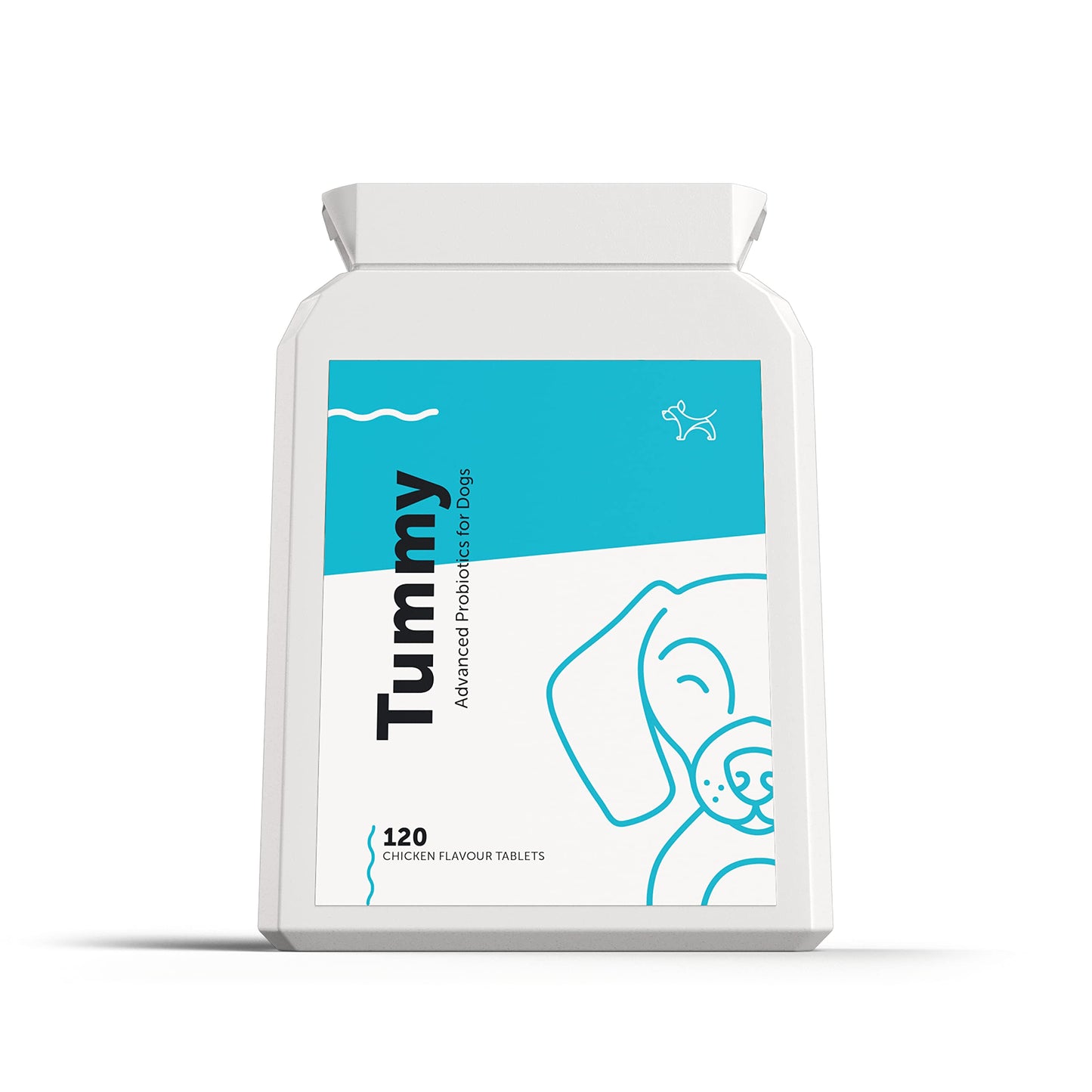 Tummy - Advanced Probiotic & Prebiotic for Dogs with Sensitive Stomachs, Gas, Itchy Skin 120 Tablets