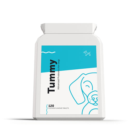 Tummy - Advanced Probiotic & Prebiotic for Dogs with Sensitive Stomachs, Gas, Itchy Skin 120 Tablets
