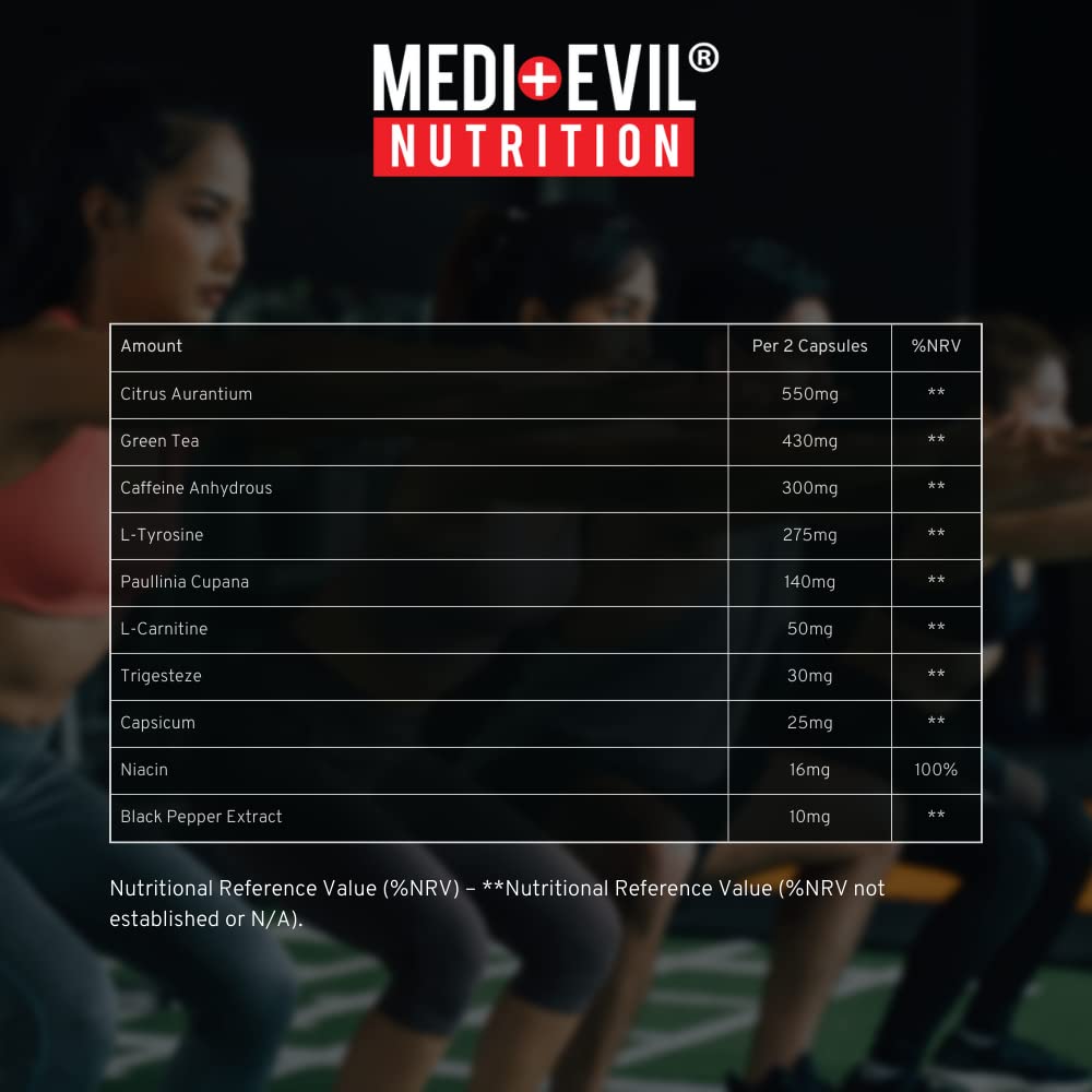 Medi-Evil Nutrition Excalibur Thermogenic Weight Management Supplement