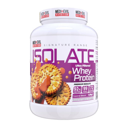 Medi Evil Nutrition Whey Protein Isolate 1.8kg – High Protein, Low Sugar, Low Carb, 99 Calories, Premium Protein Powder