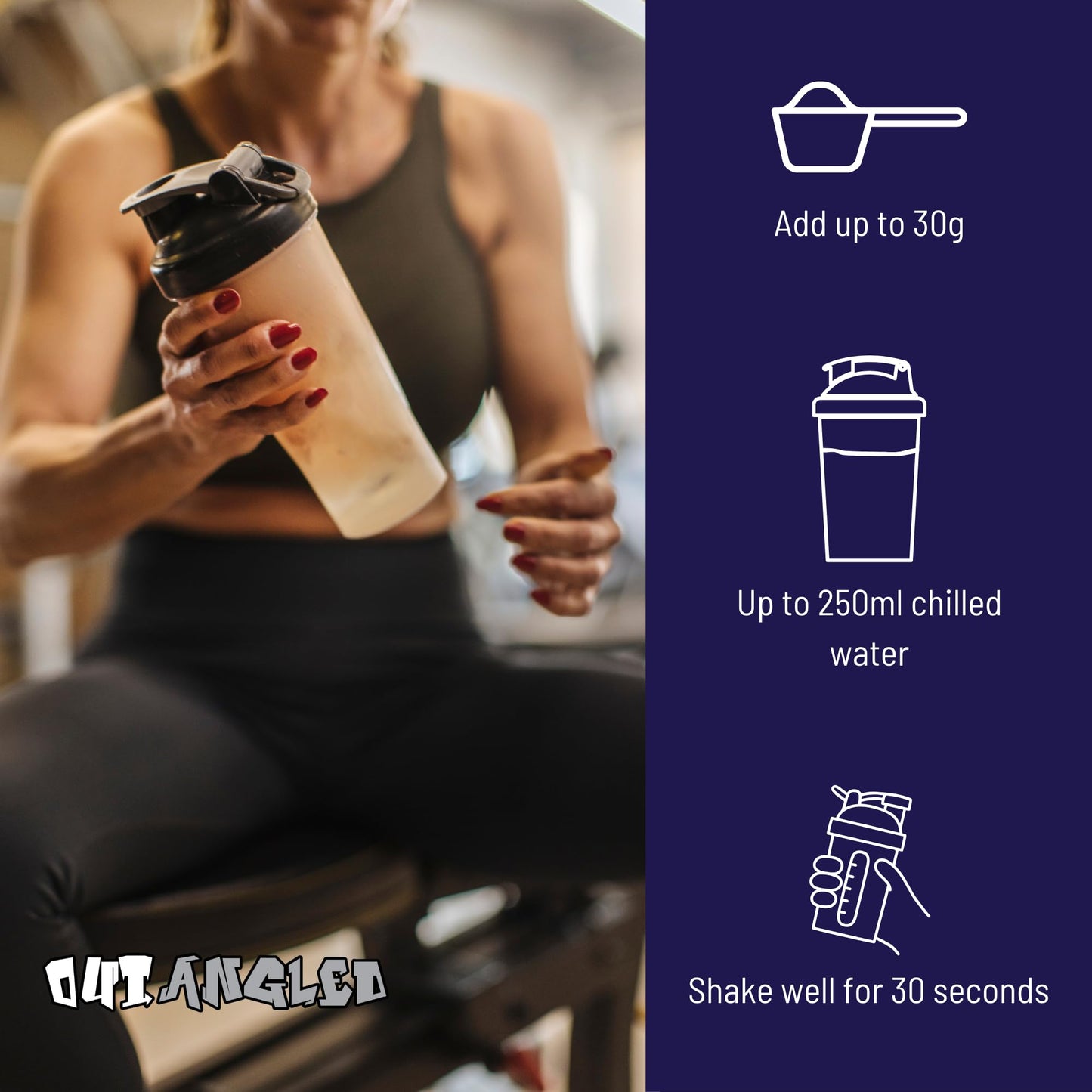 Out Angled Whey Protein Isolate 2kg 66 Servings | Whey Protein Powder for Muscle Growth and Muscle Recovery